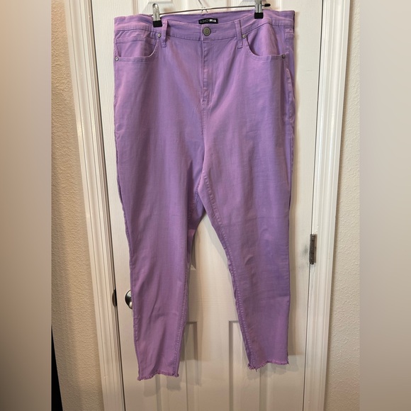 Fashion Nova Denim - Plus size! - Fashion Nova Purple Skinny Jeans High-Waisted